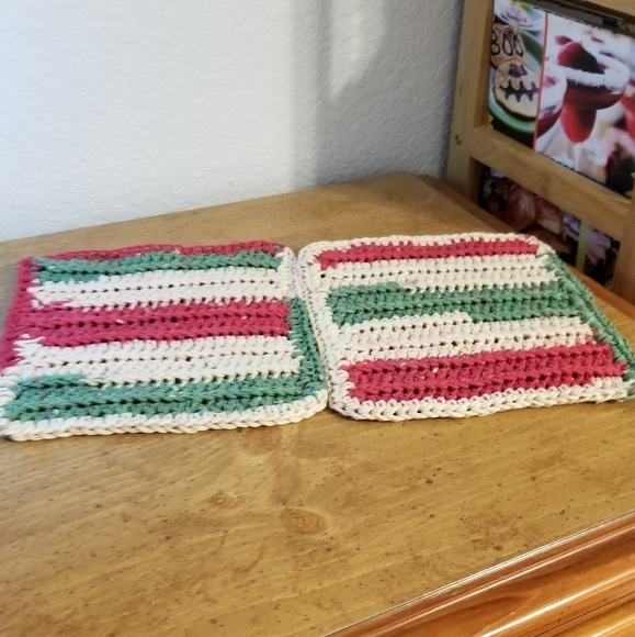 💞2/$20 HAND CRAFTED Crocheted All Purpse 100% Cottn Reusble Bath or Dish Cloths - Picture 4 of 6